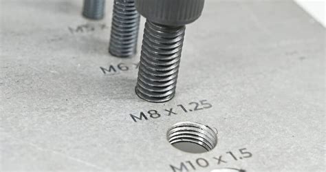 threaded holes in sheet metal|sheet metal tapping metric.